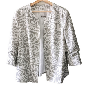 TanJay Floral Blazer. Size 14. EUC